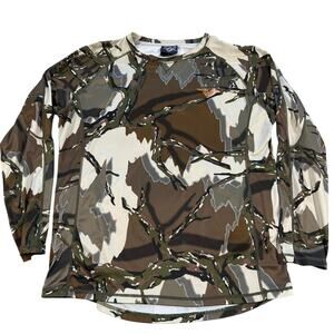 Predator Camo Shirt XL Hunting Performance Top 4-Way Stretch Moisture Wicking